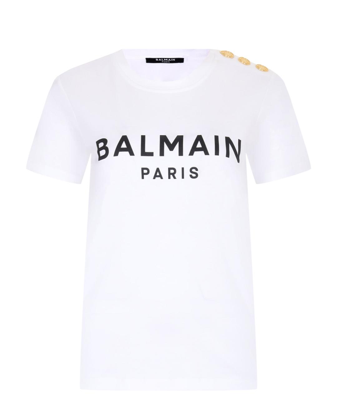 BALMAIN Белая футболка, фото 1