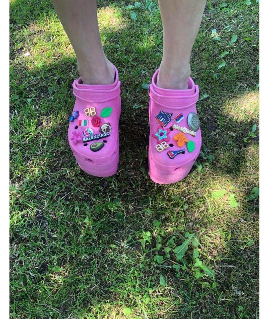 BALENCIAGA Розовые сандалии, фото 4