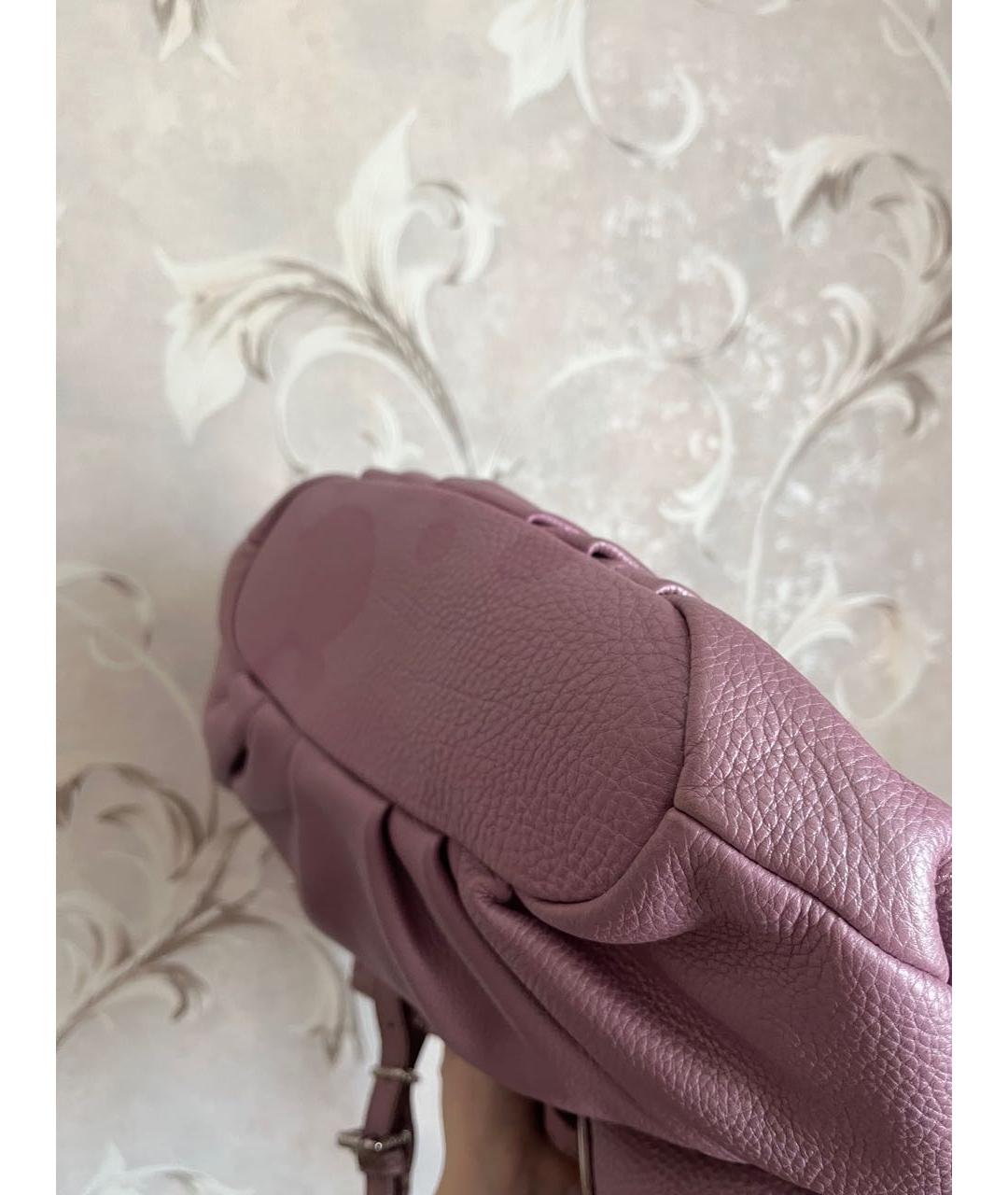FENDI Фиолетовая кожаная сумка тоут, фото 4