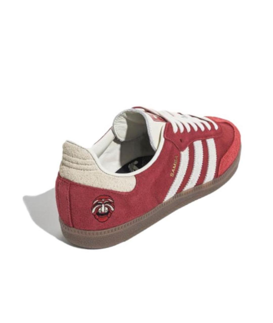 ADIDAS Красные кожаные кроссовки, фото 3