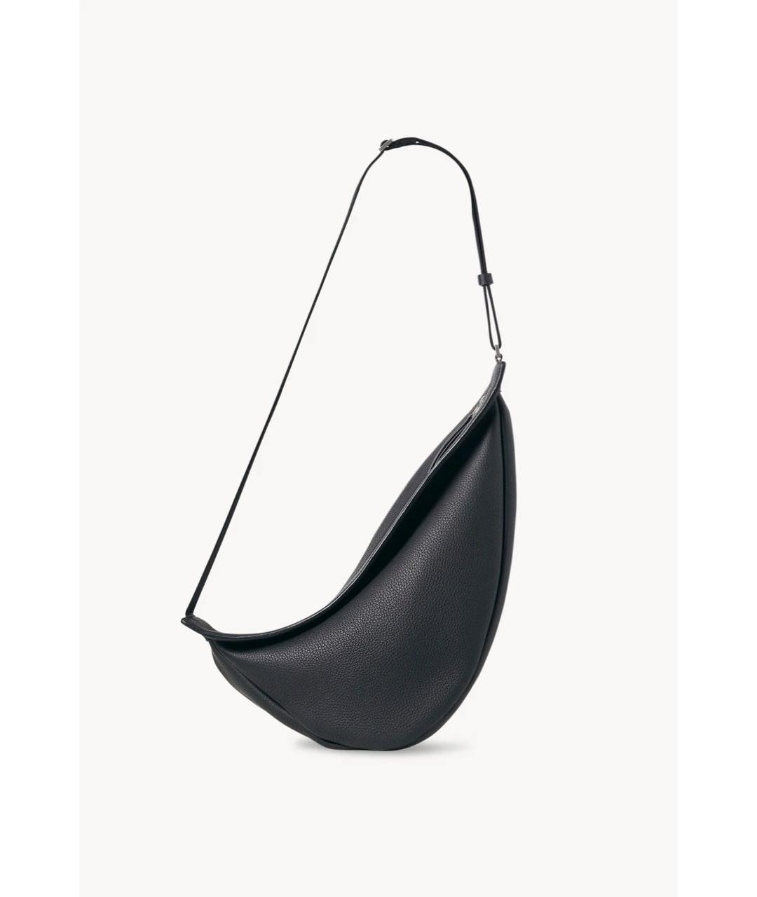 THE ROW Черная кожаная сумка через плечо, фото 2