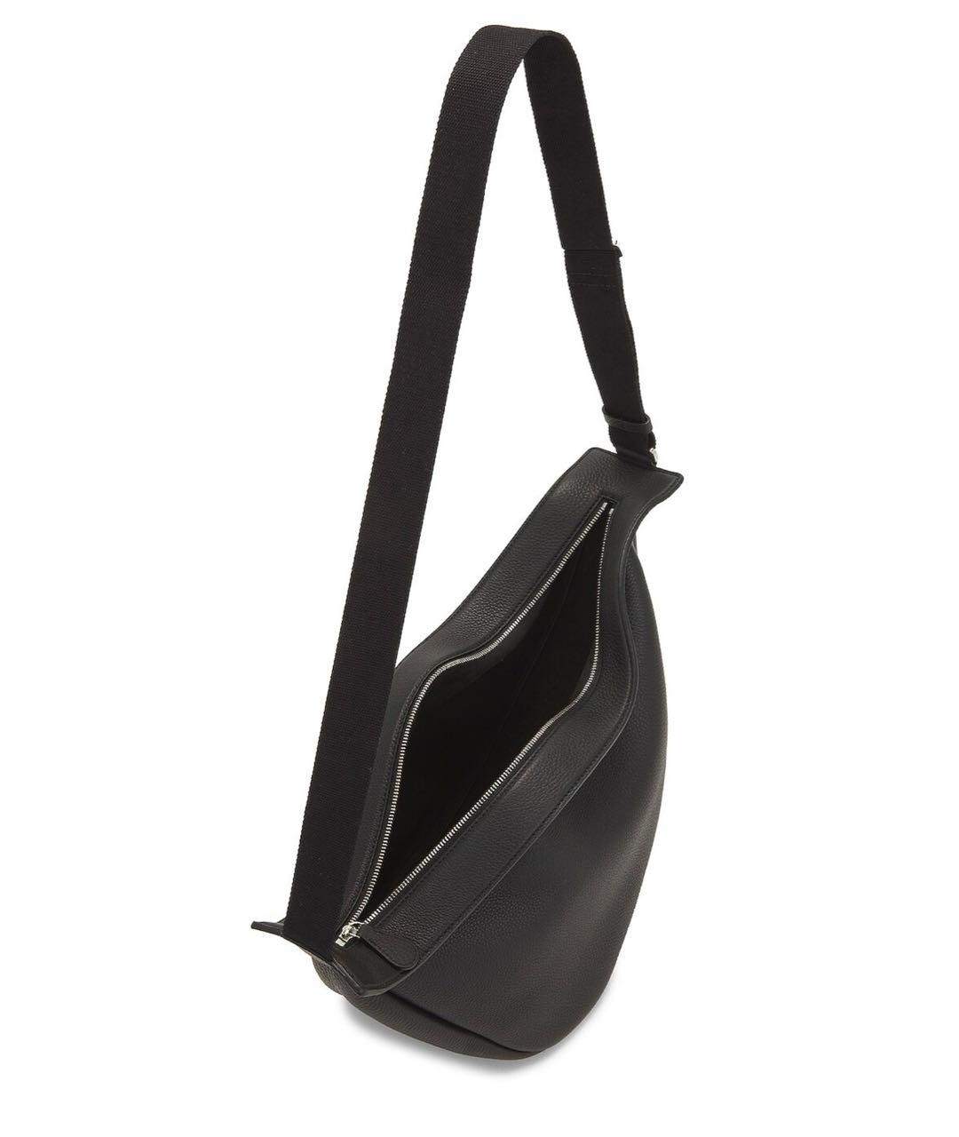 THE ROW Черная кожаная сумка через плечо, фото 4