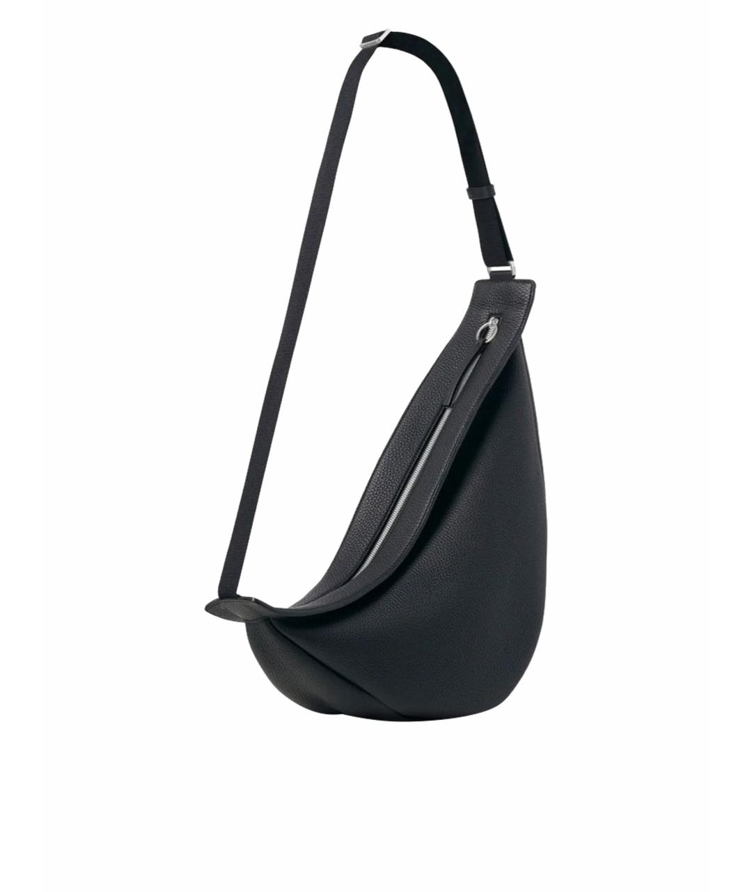 THE ROW Черная кожаная сумка через плечо, фото 1