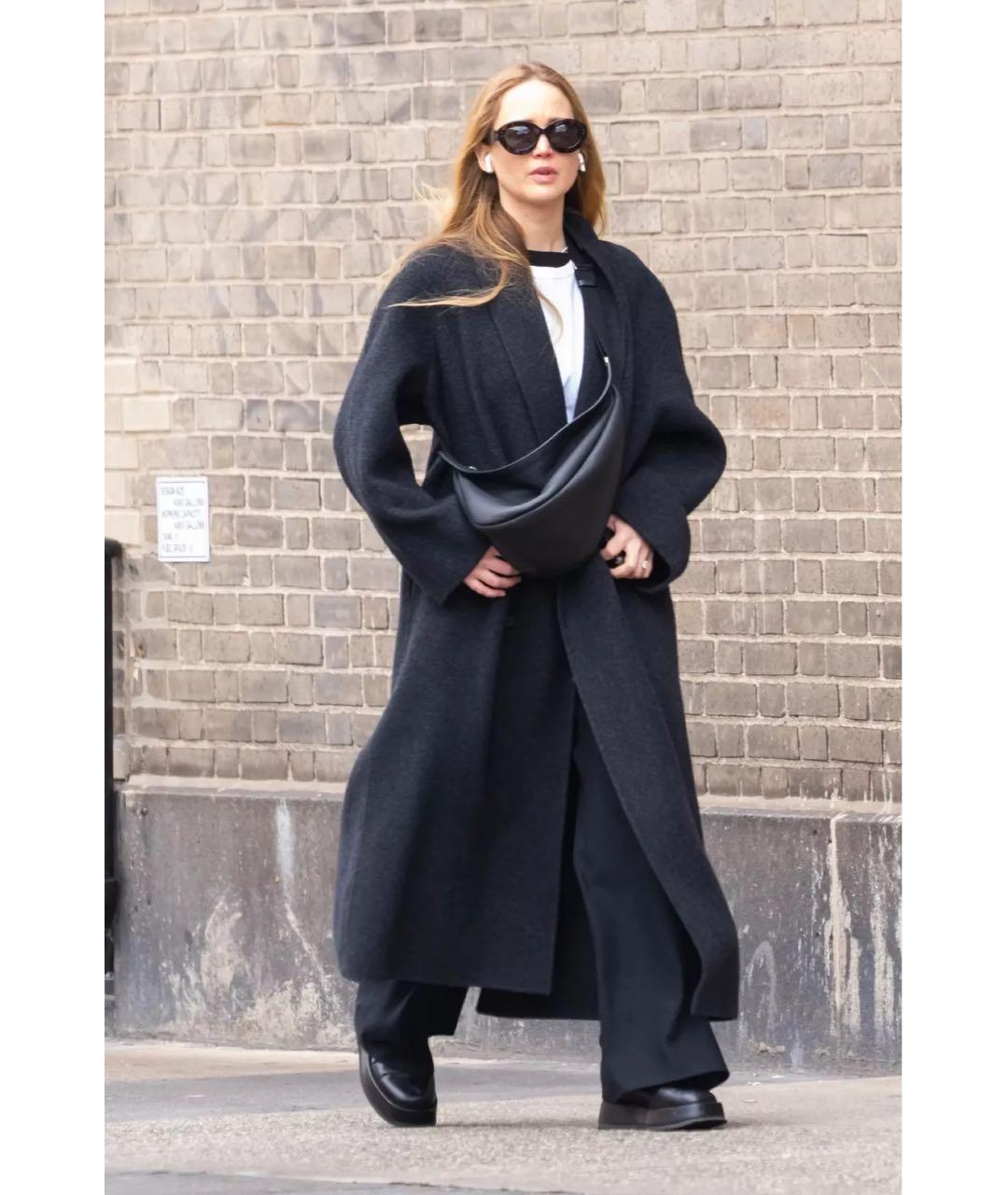 THE ROW Черная кожаная сумка через плечо, фото 5