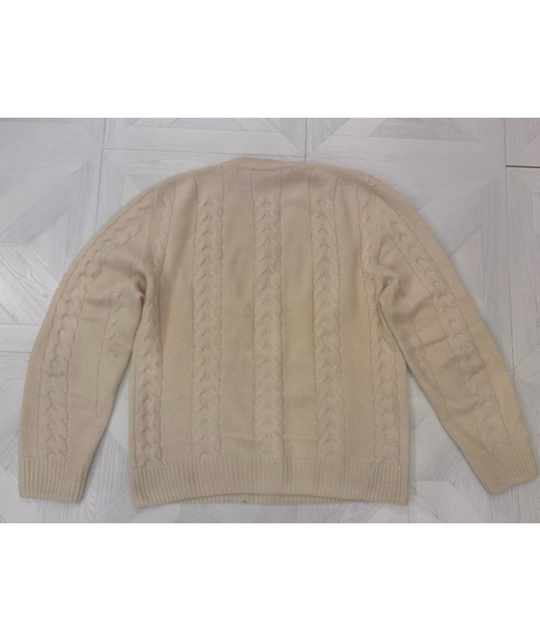 PAL ZILERI Белый кашемировый джемпер / свитер, фото 2