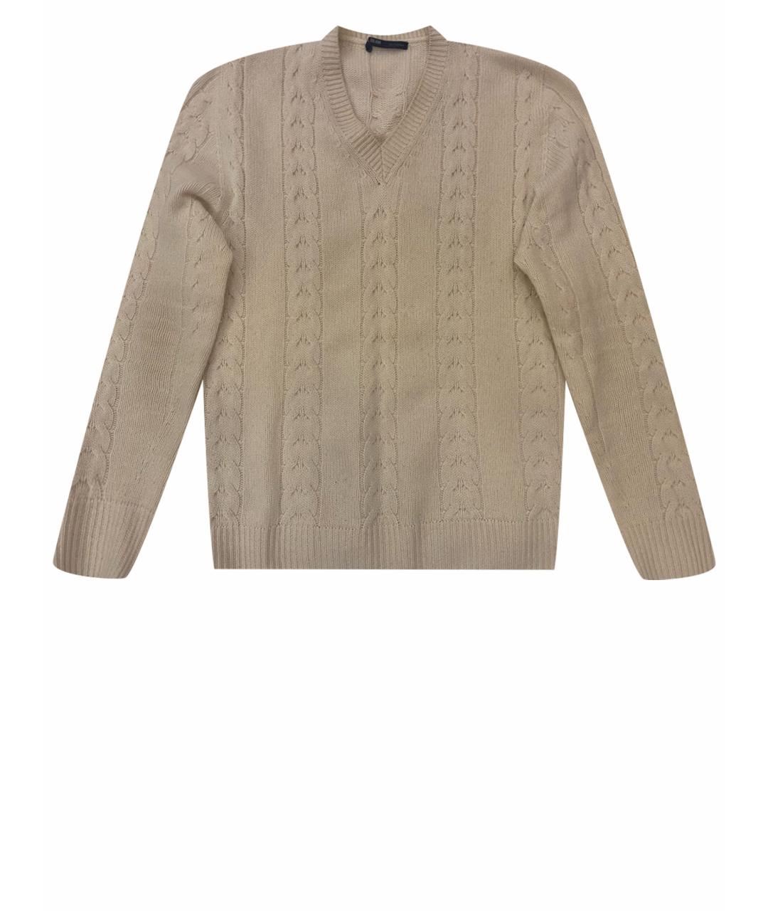 PAL ZILERI Белый кашемировый джемпер / свитер, фото 1
