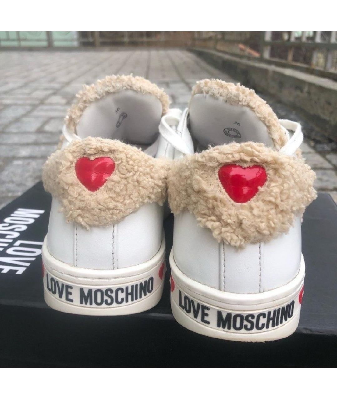 LOVE MOSCHINO Белые кеды, фото 8