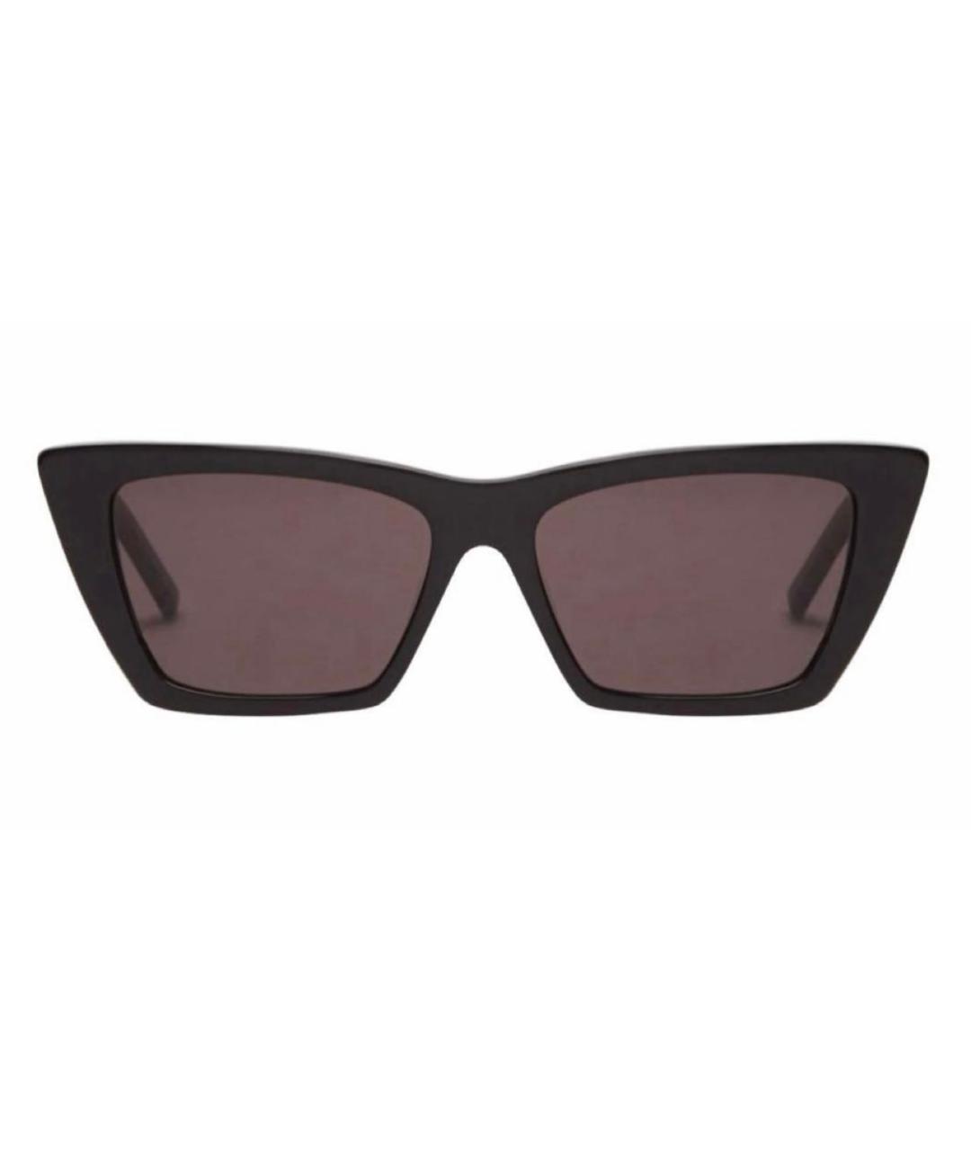 SAINT LAURENT Черные пластиковые солнцезащитные очки, фото 1