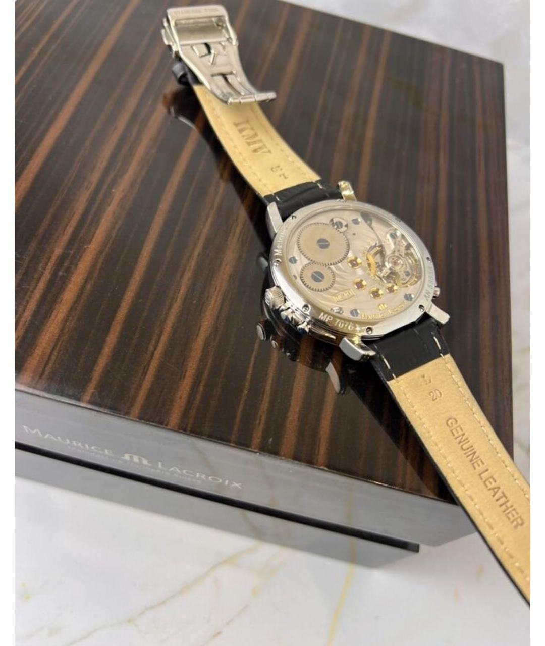MAURICE LACROIX Серебряные стальные часы, фото 7