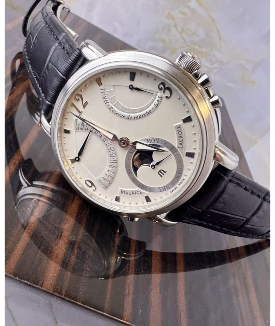 MAURICE LACROIX Серебряные стальные часы, фото 3
