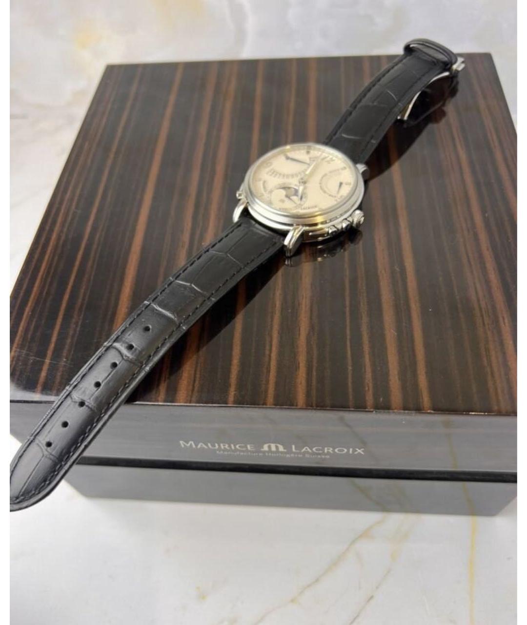 MAURICE LACROIX Серебряные стальные часы, фото 4