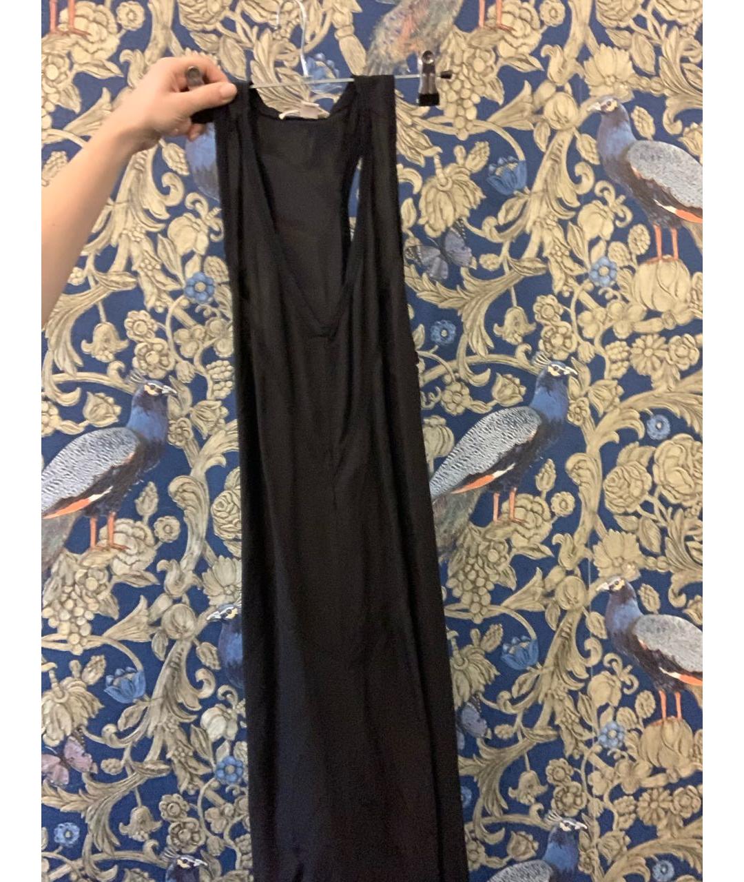 DKNY Черное вискозное повседневное платье, фото 7