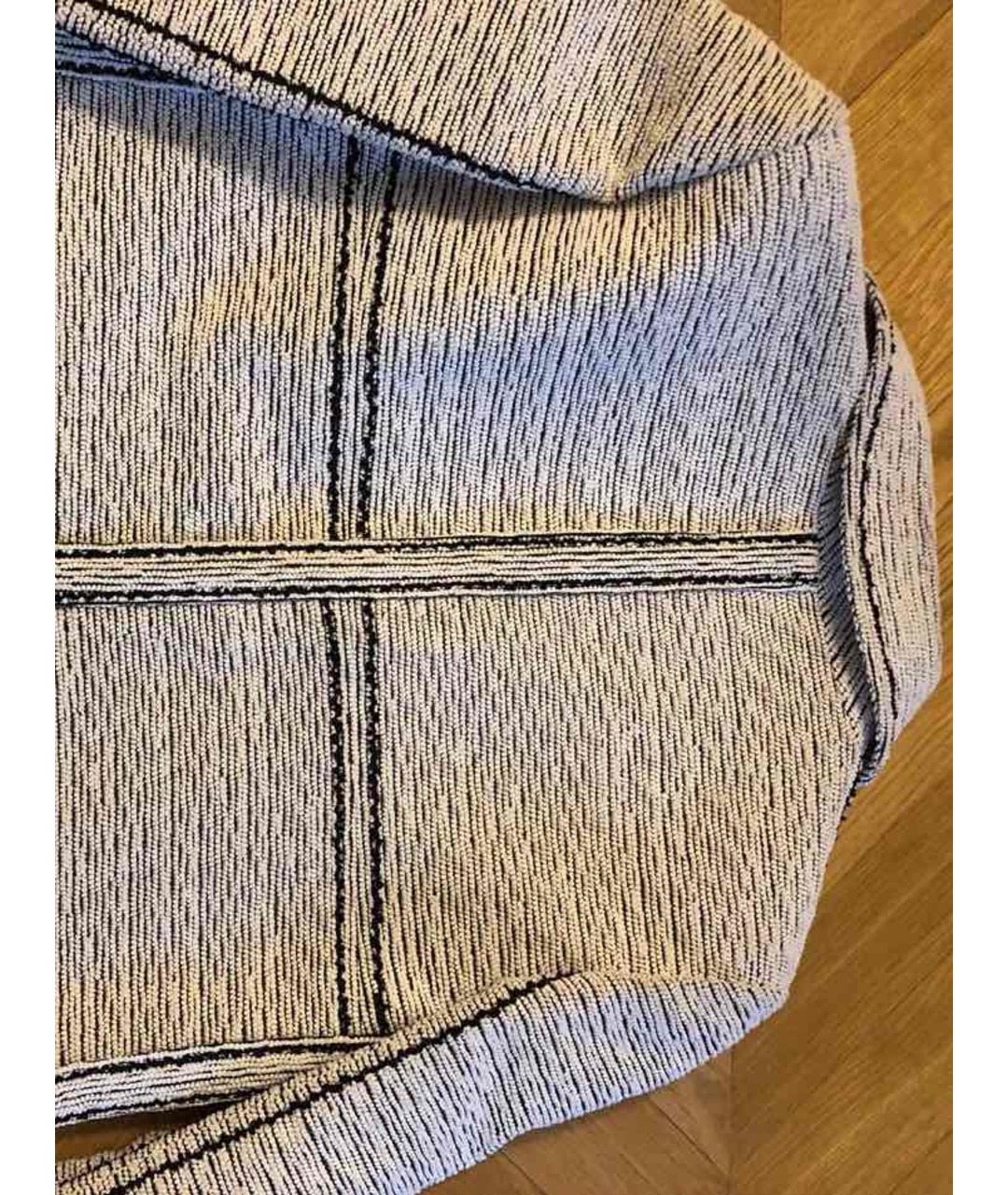 CHANEL PRE-OWNED Серебрянный твидовый жакет/пиджак, фото 3