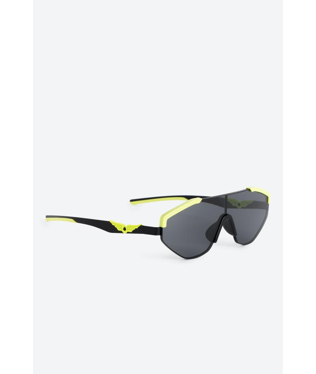 ZADIG & VOLTAIRE Черные металлические солнцезащитные очки, фото 3