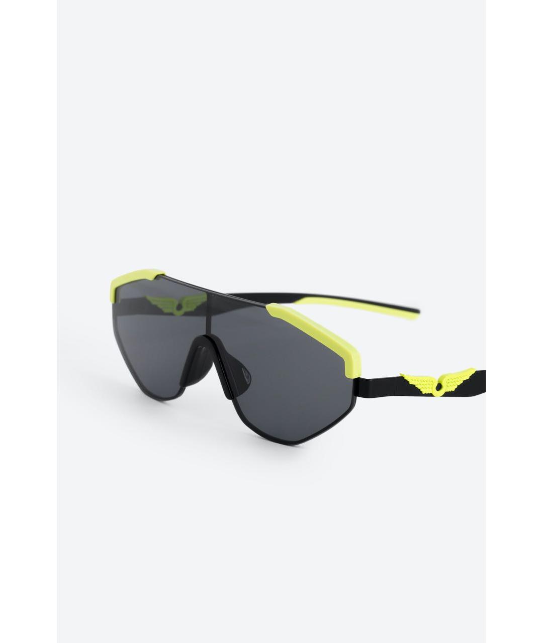 ZADIG & VOLTAIRE Черные металлические солнцезащитные очки, фото 4