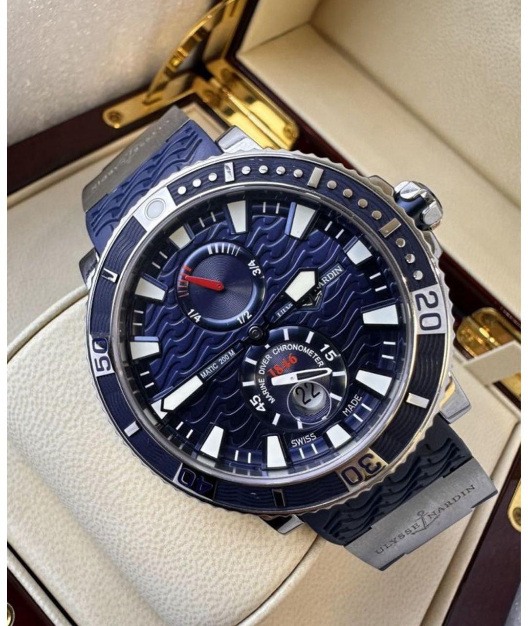 Ulysse Nardin Темно-синие часы, фото 2