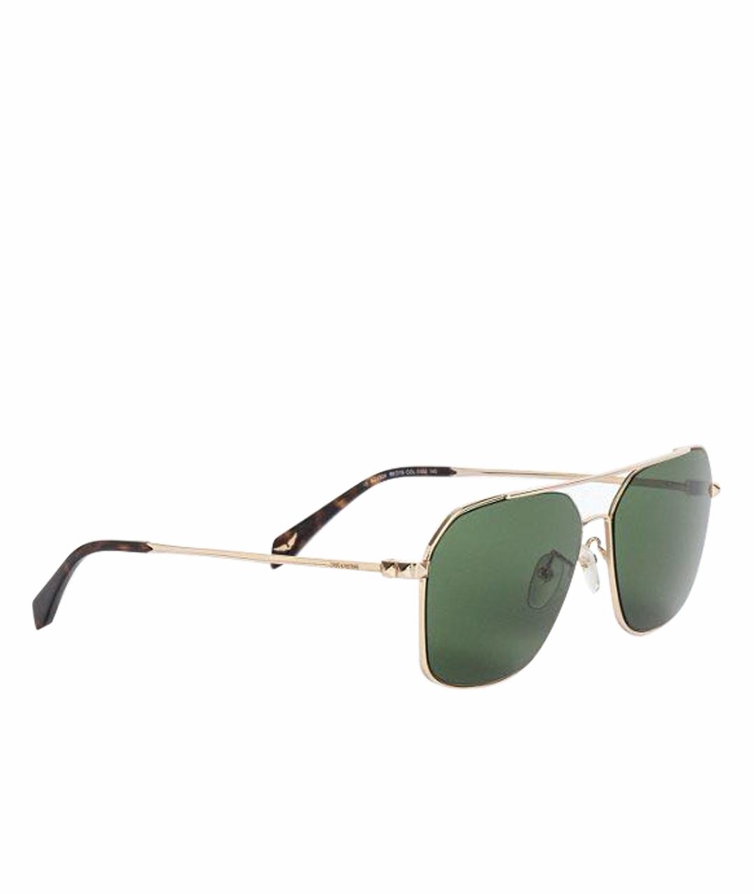ZADIG & VOLTAIRE Зеленые металлические солнцезащитные очки, фото 1