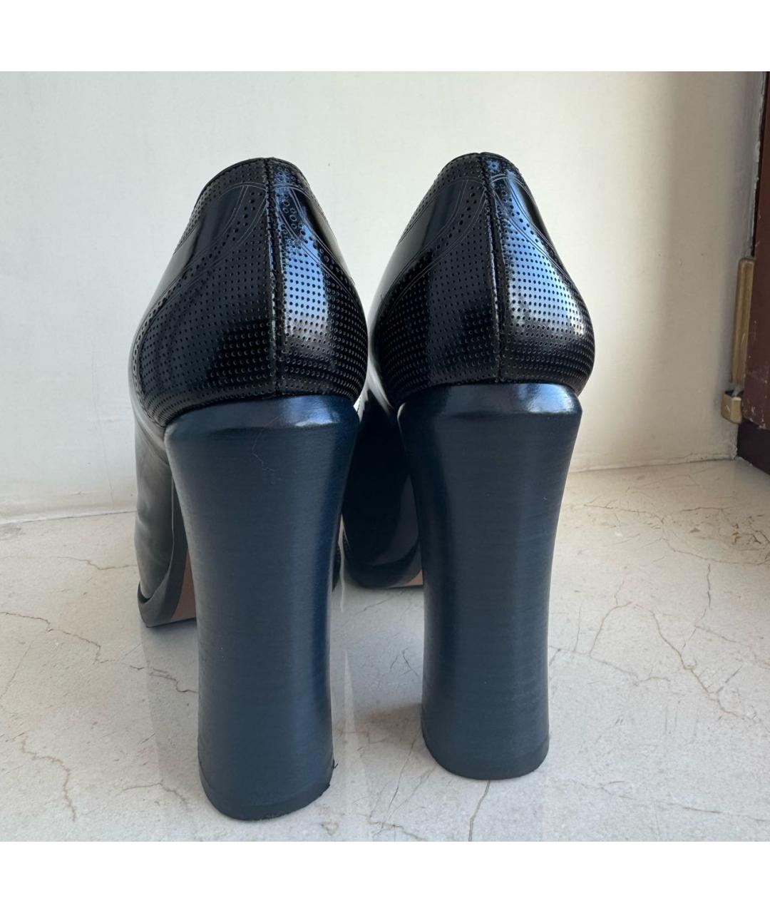 FENDI Черные кожаные туфли, фото 4
