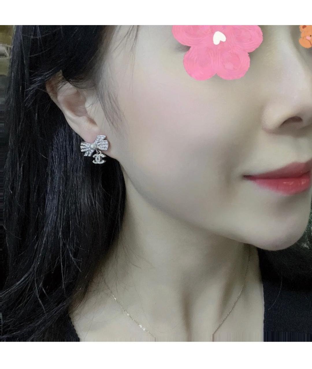 CHANEL Серебряные серьги, фото 3
