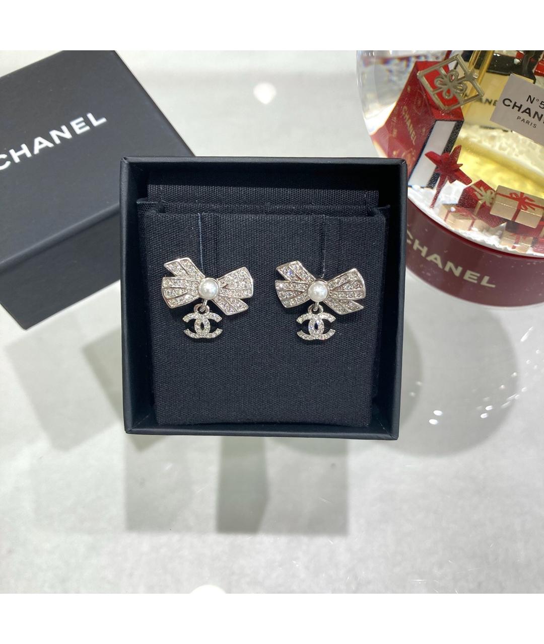 CHANEL Серебряные серьги, фото 2
