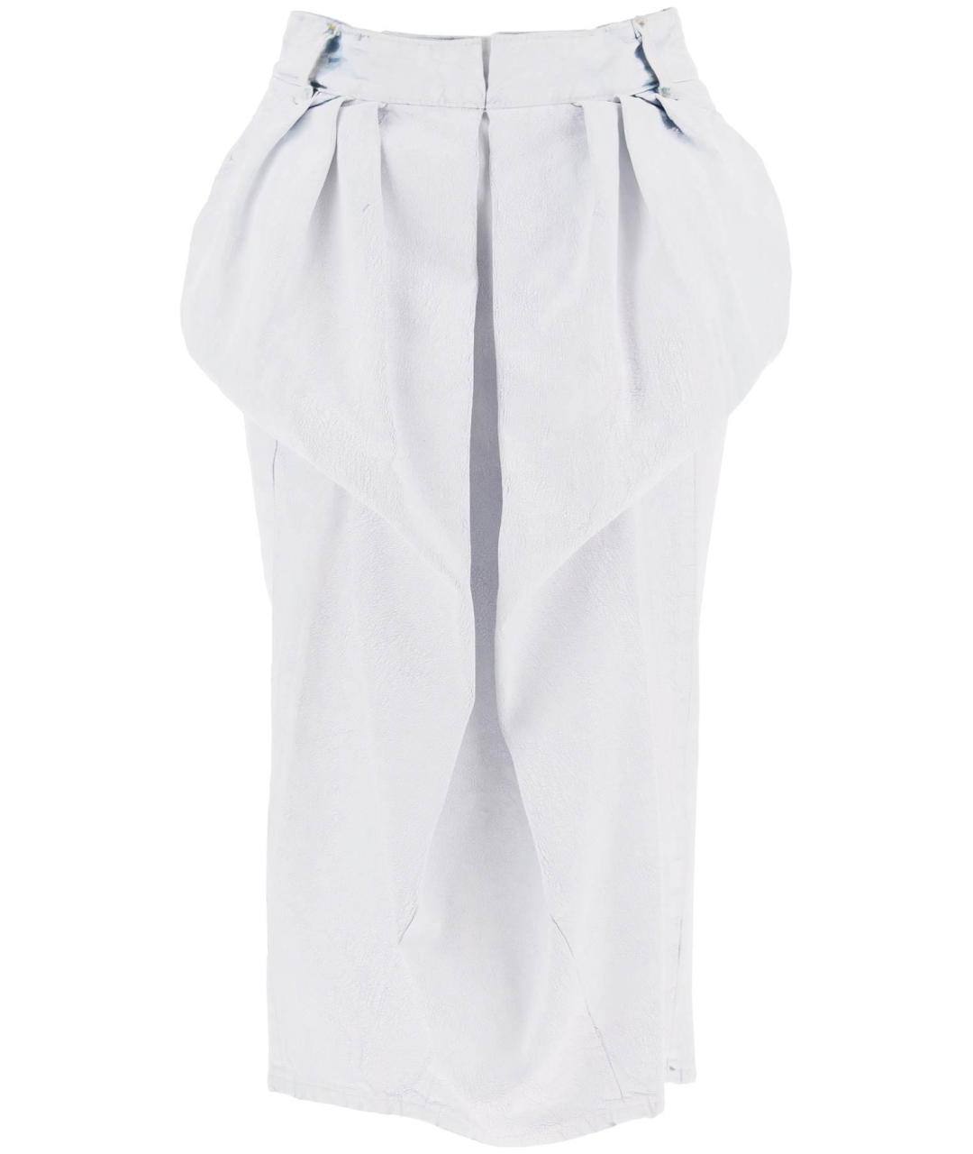 MAISON MARGIELA Белая хлопковая юбка миди, фото 1