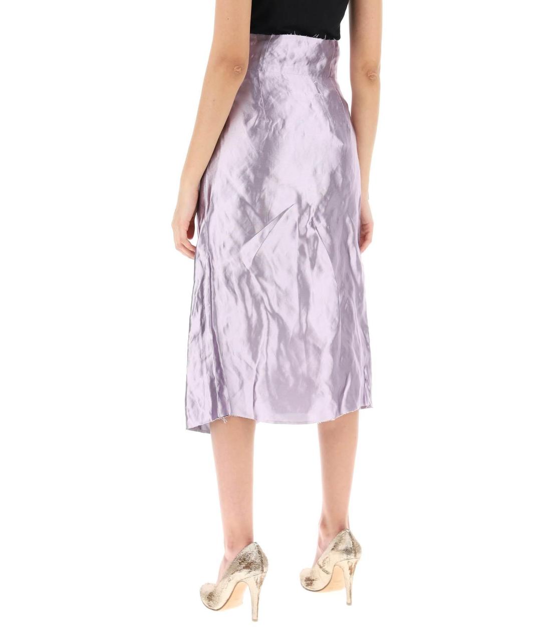 MAISON MARGIELA Фиолетовая юбка миди, фото 5