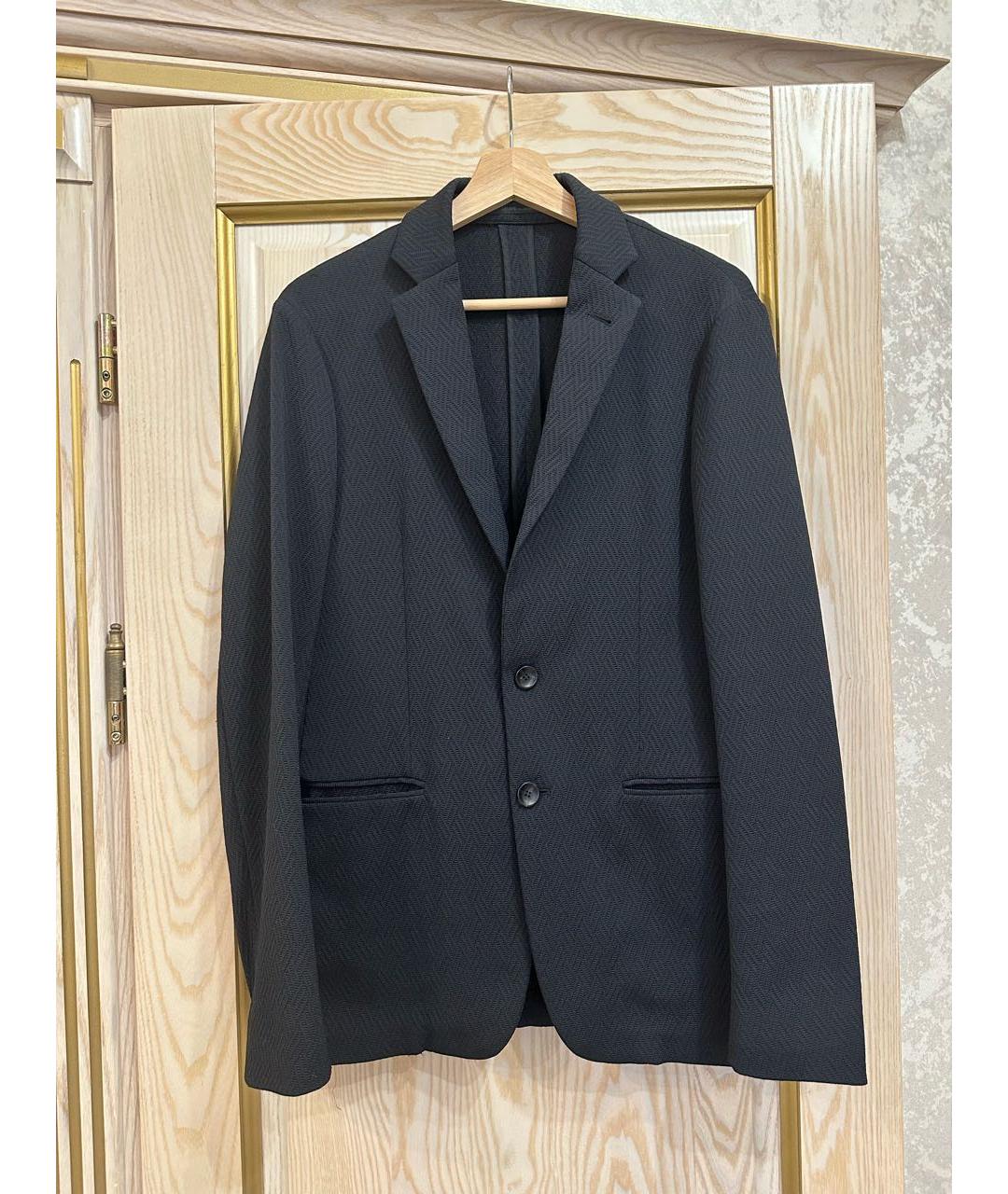 ARMANI COLLEZIONI Черный полиамидовый пиджак, фото 6
