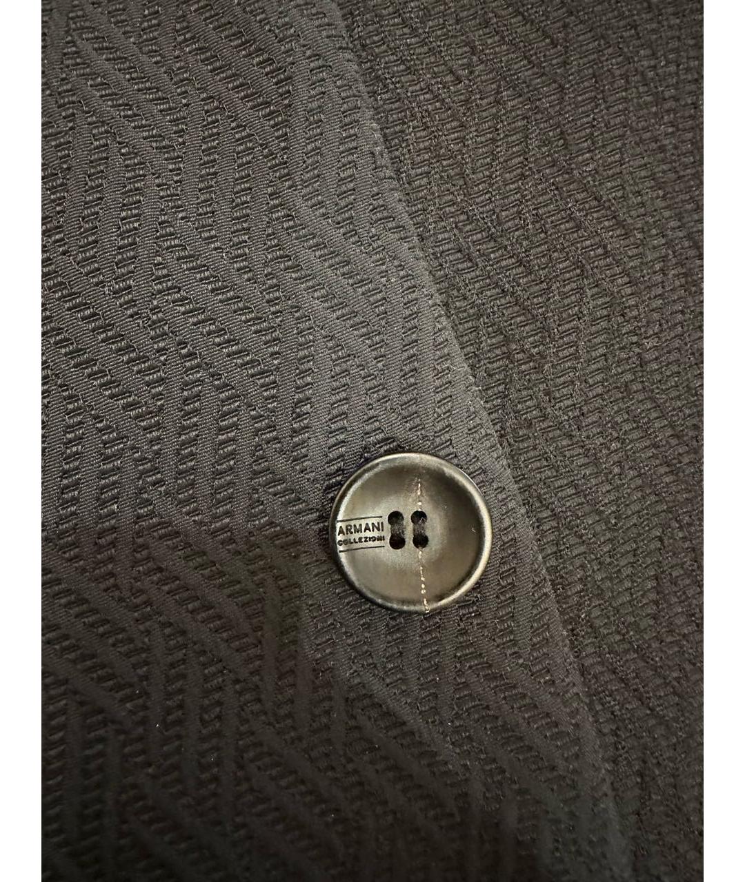 ARMANI COLLEZIONI Черный полиамидовый пиджак, фото 3