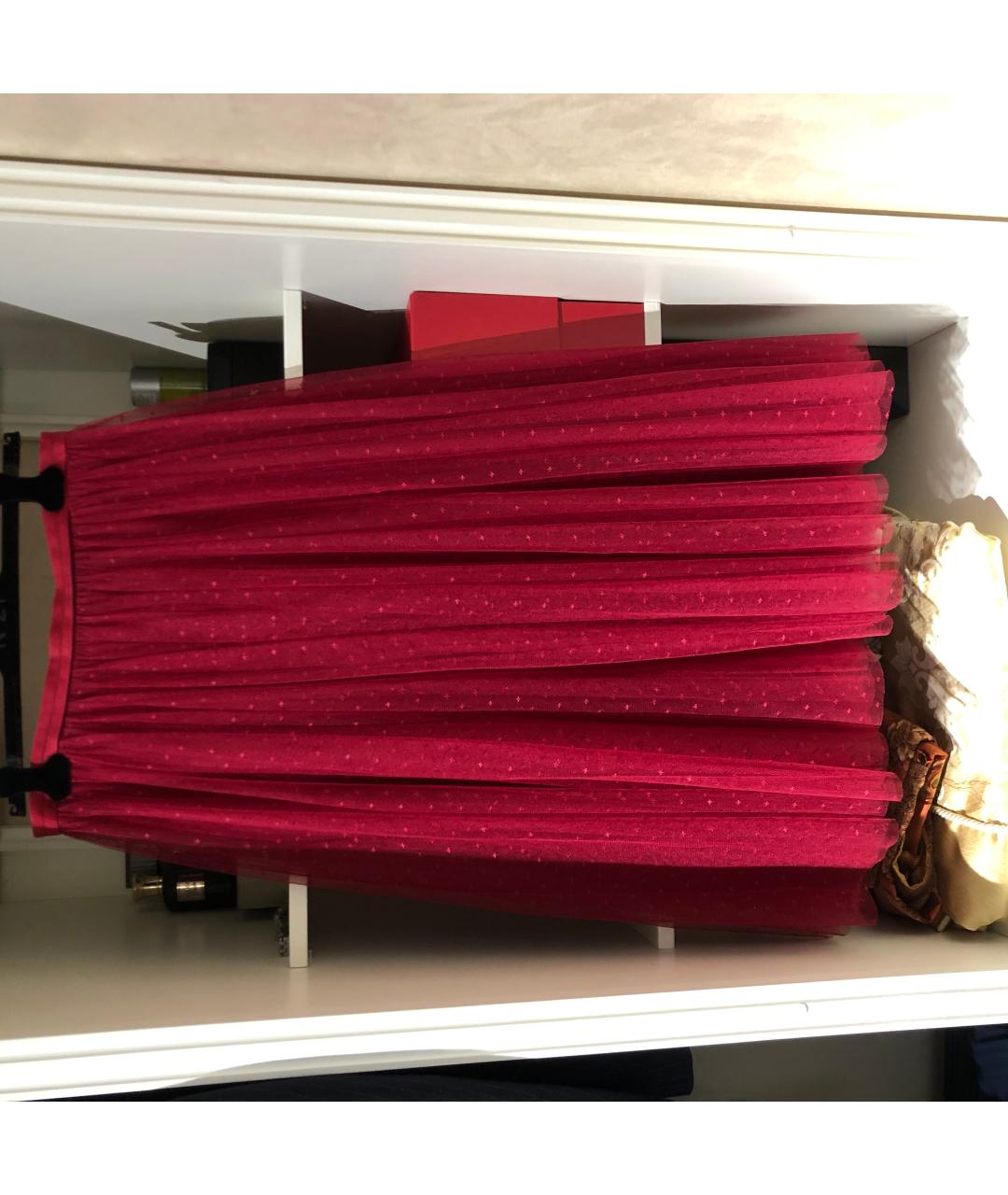 NEEDLE & THREAD Красная юбка миди, фото 7