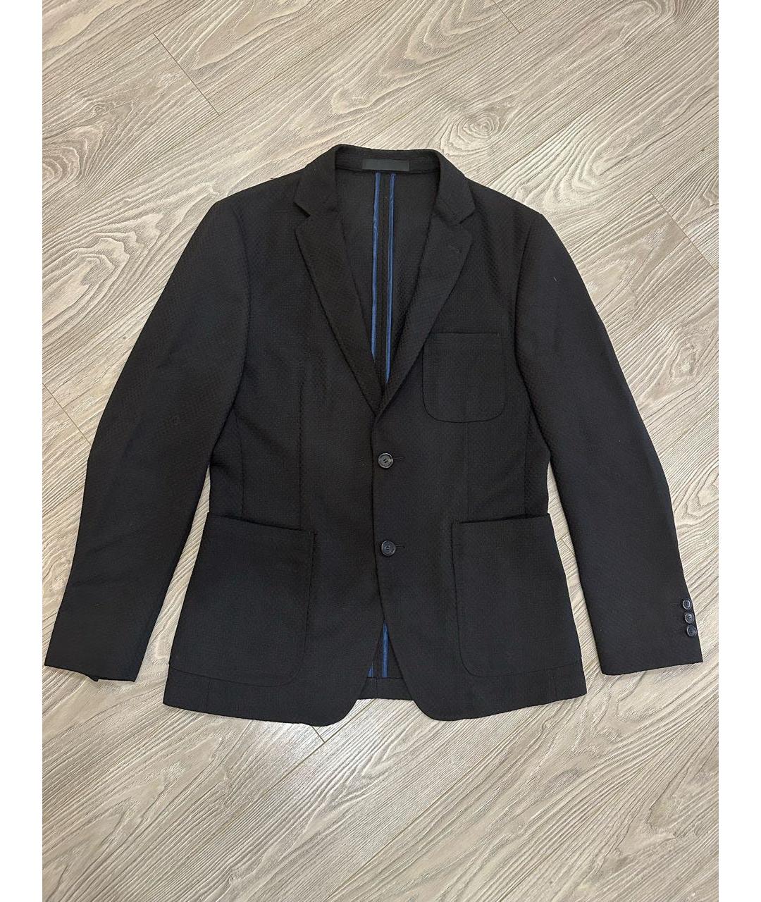 EMPORIO ARMANI Черный полиэстеровый пиджак, фото 5
