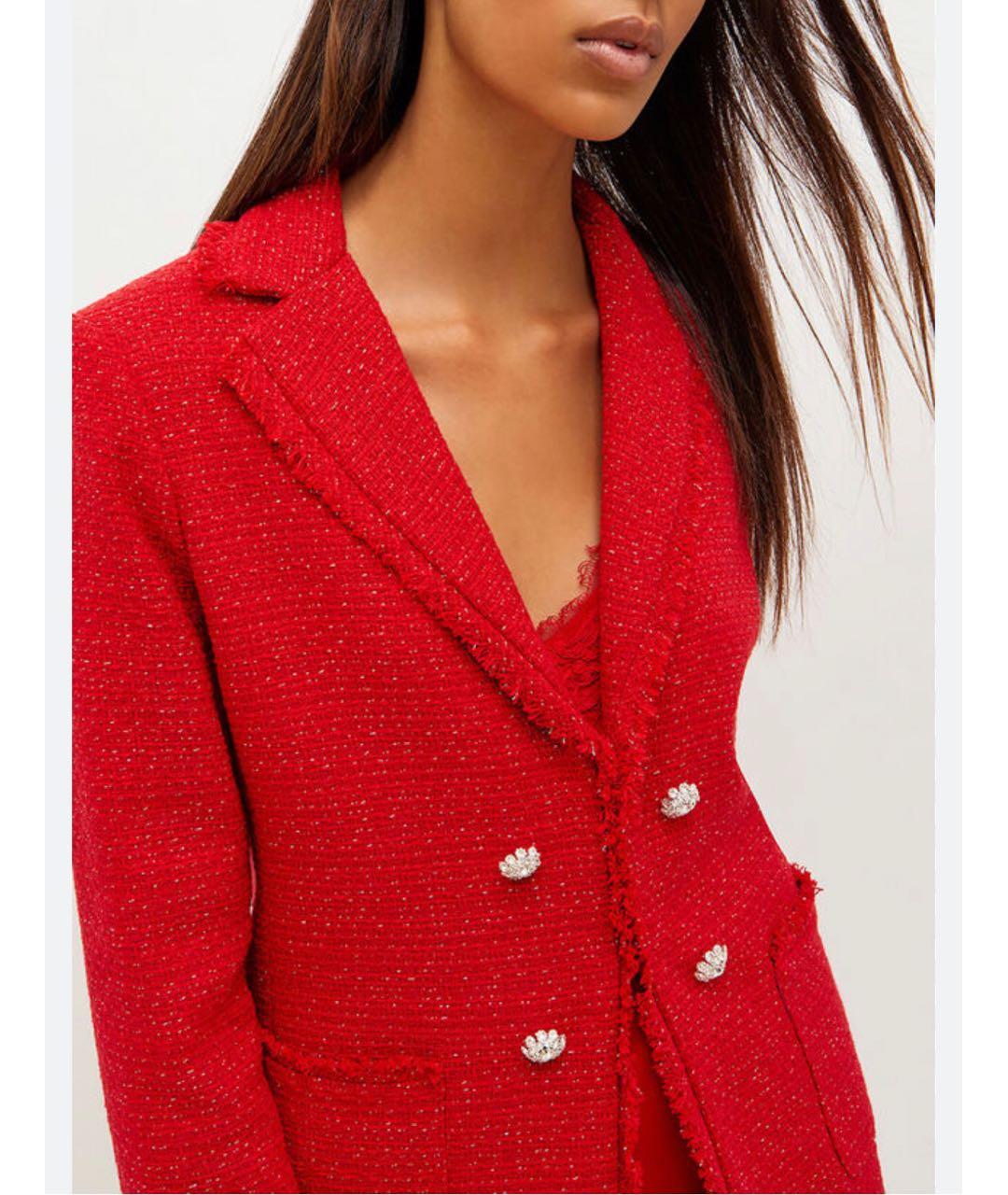 LIU JO Красный хлопковый жакет/пиджак, фото 5
