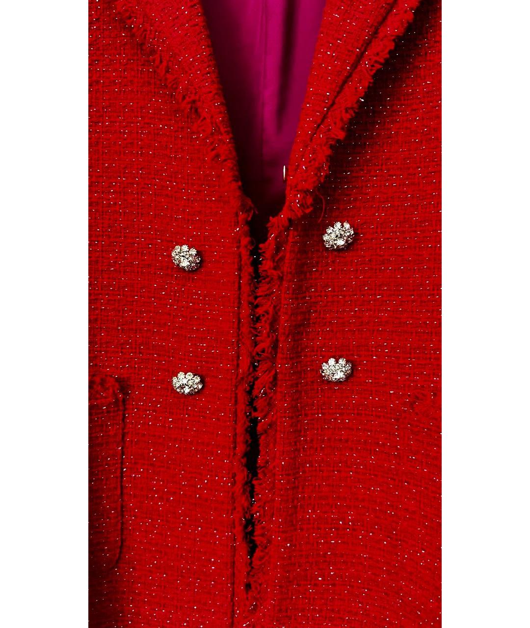 LIU JO Красный хлопковый жакет/пиджак, фото 4