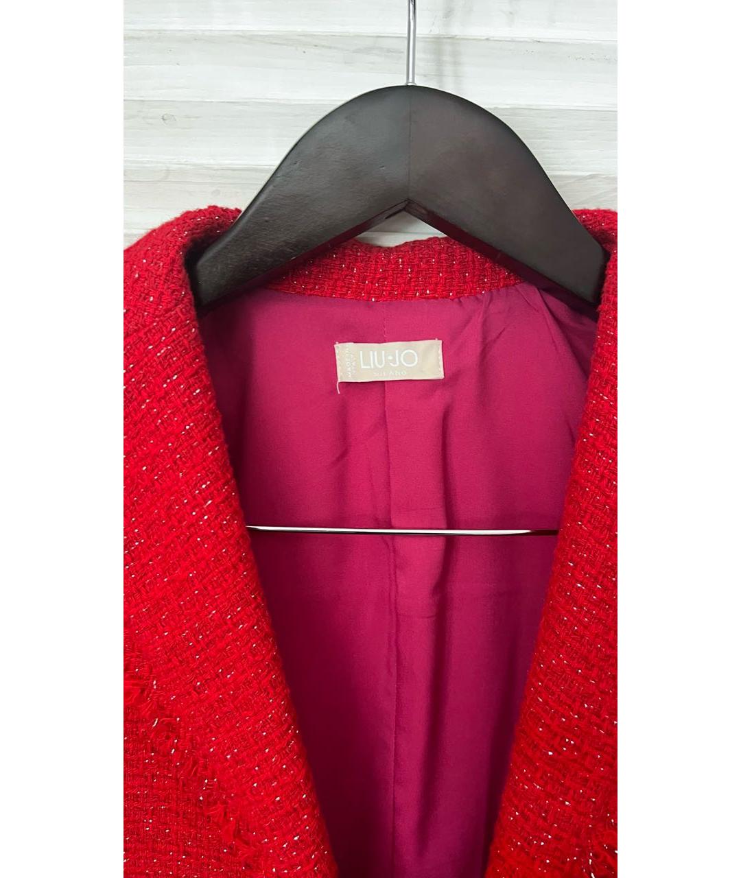 LIU JO Красный хлопковый жакет/пиджак, фото 3