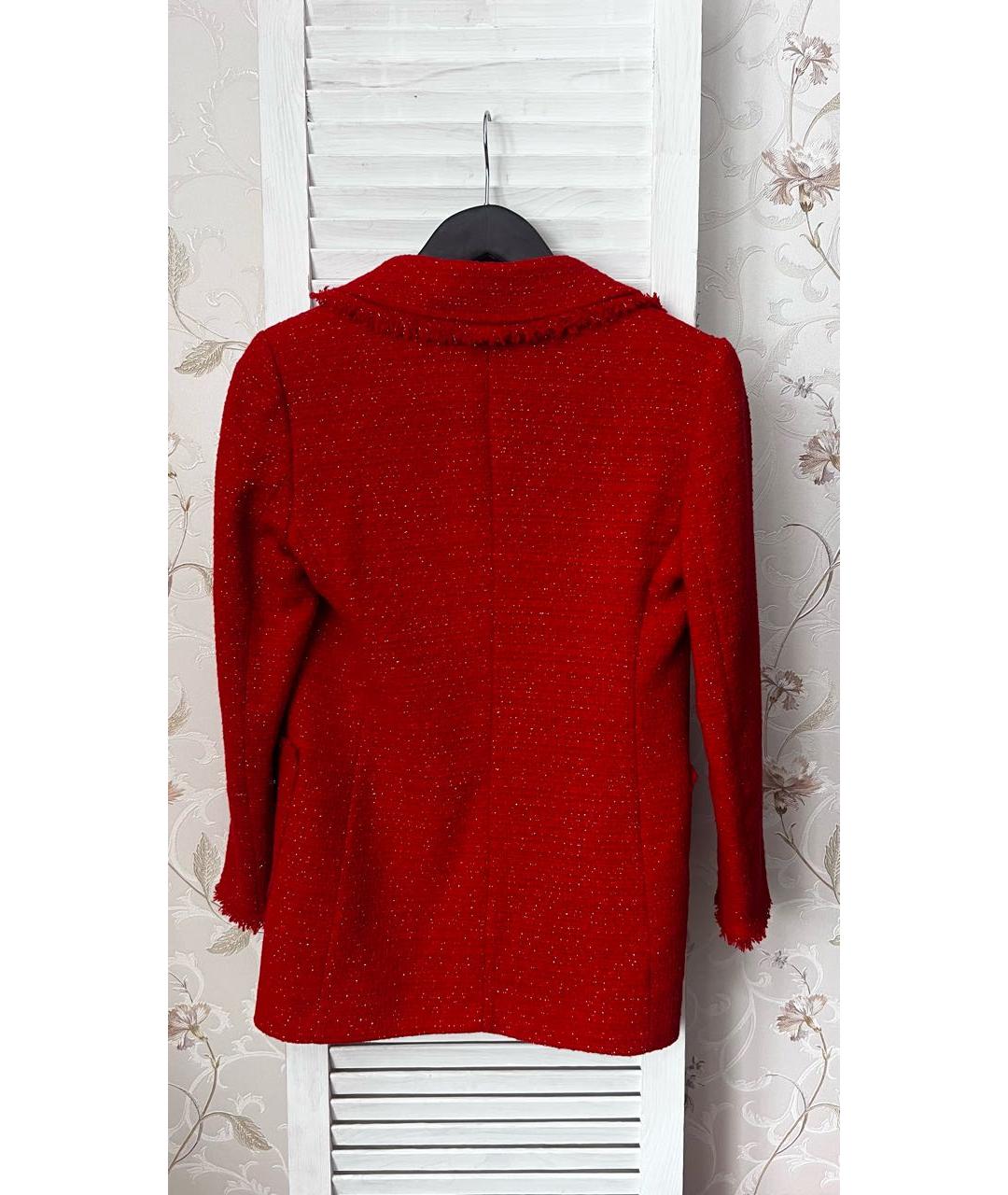 LIU JO Красный хлопковый жакет/пиджак, фото 2
