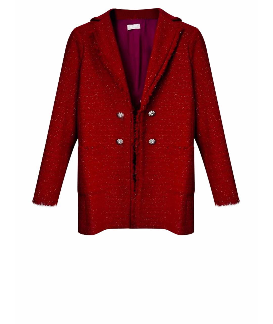 LIU JO Красный хлопковый жакет/пиджак, фото 1