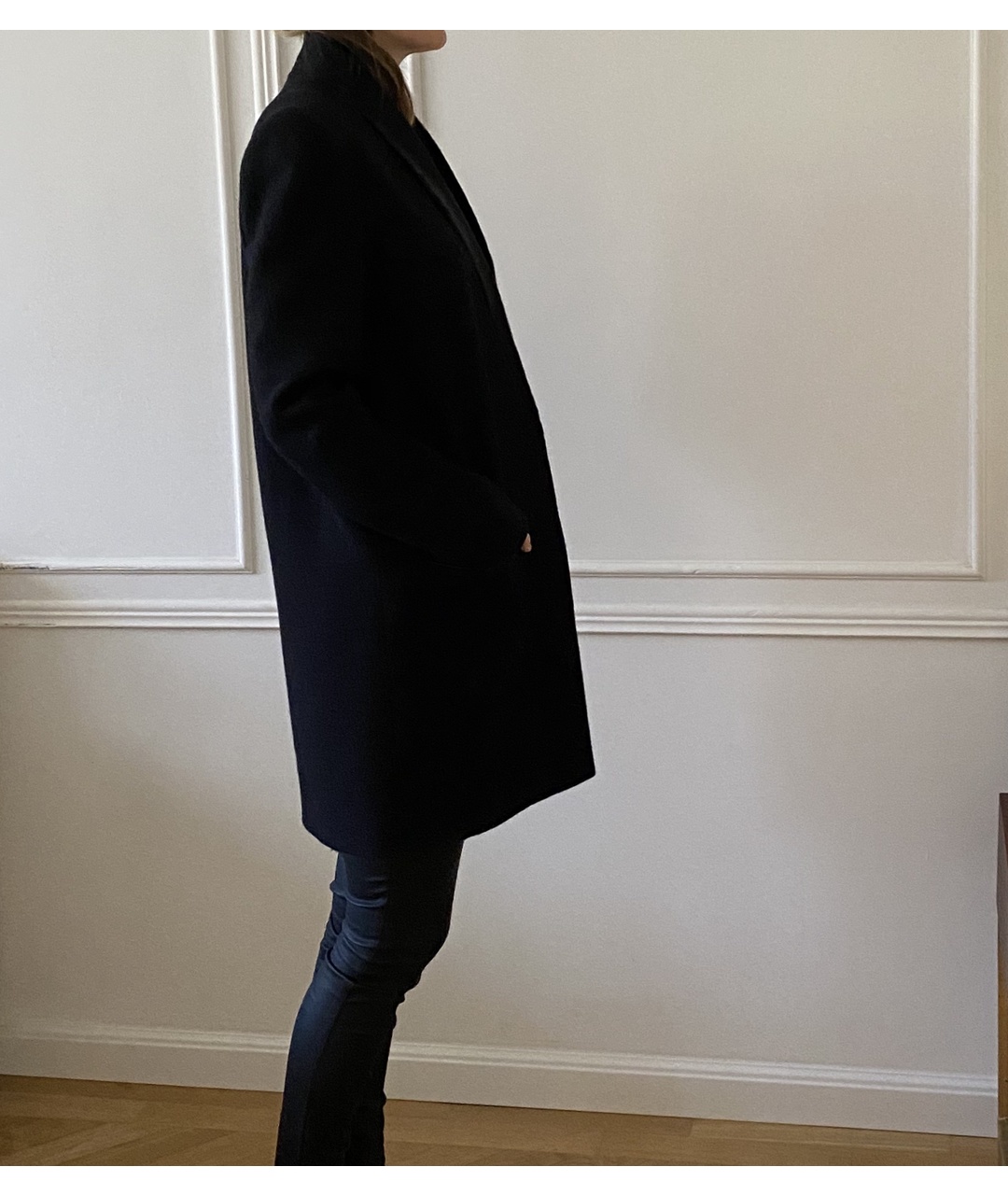ISABEL MARANT Черное шерстяное пальто, фото 4