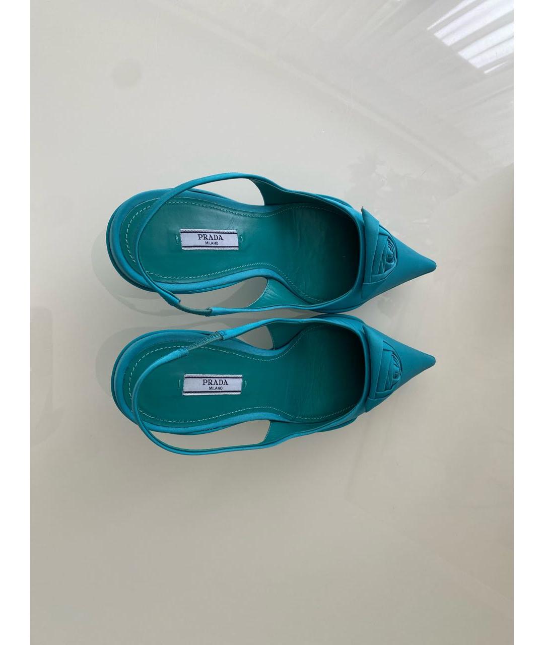 PRADA Бордовые неопреновые лодочки на низком каблуке, фото 3