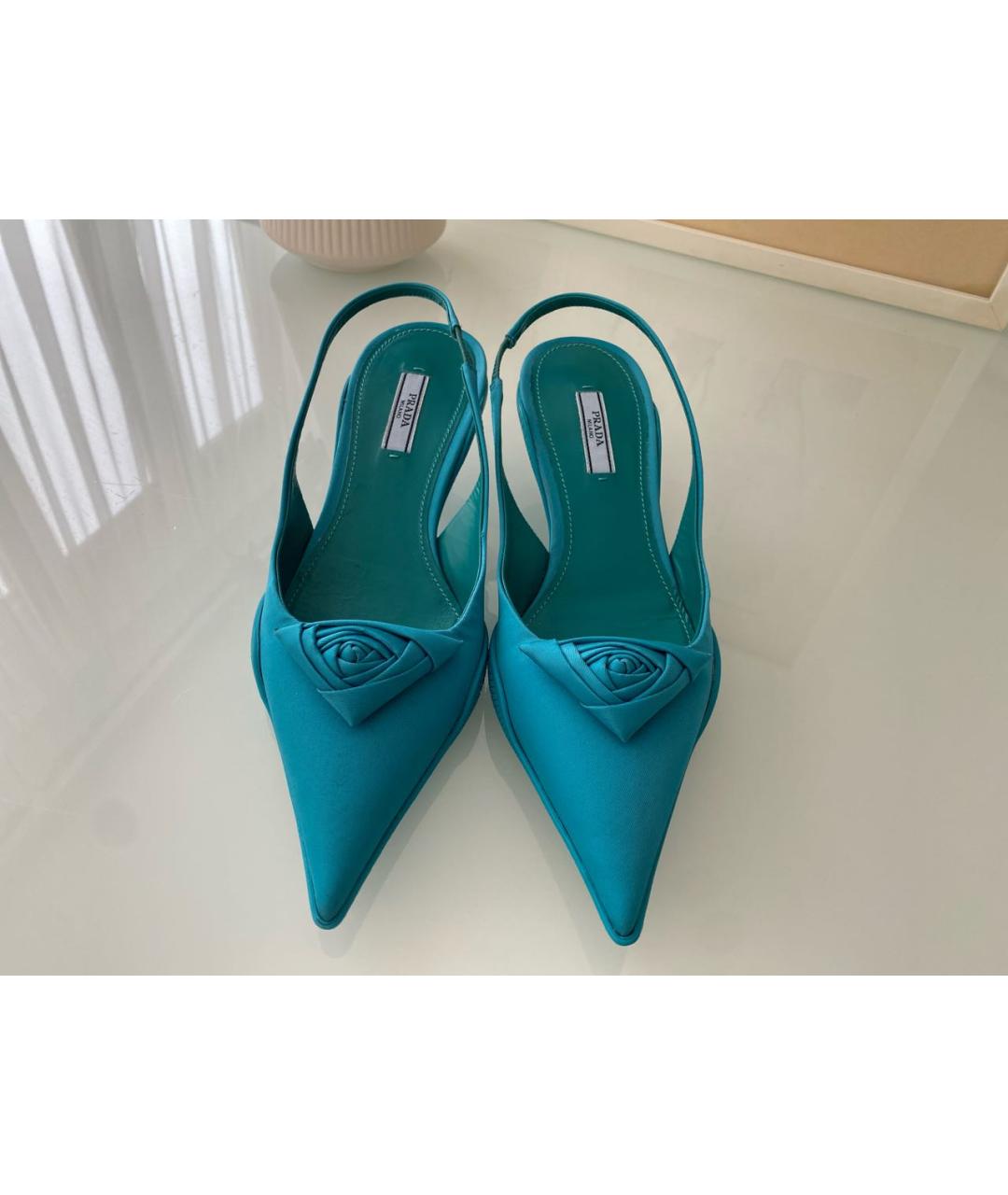 PRADA Бордовые неопреновые лодочки на низком каблуке, фото 2
