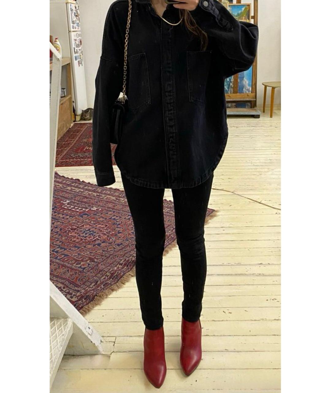 CELINE Красные кожаные ботильоны, фото 8
