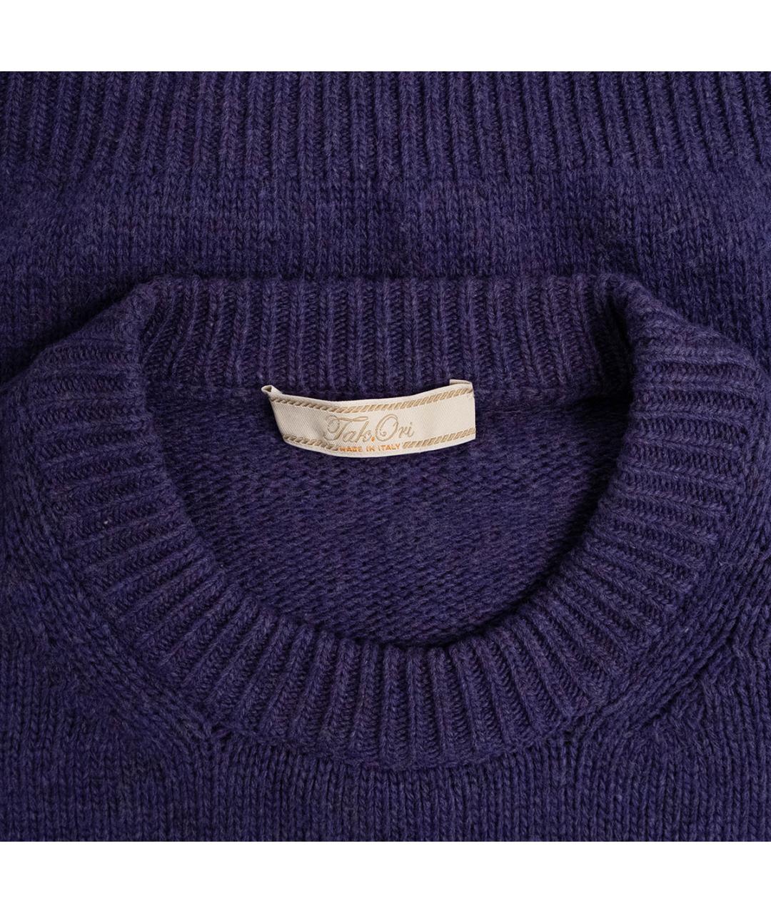 TAK.ORI Фиолетовый шерстяной джемпер / свитер, фото 3