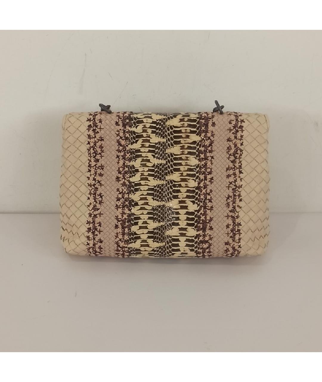 BOTTEGA VENETA Сумка с короткими ручками из экзотической кожи, фото 3