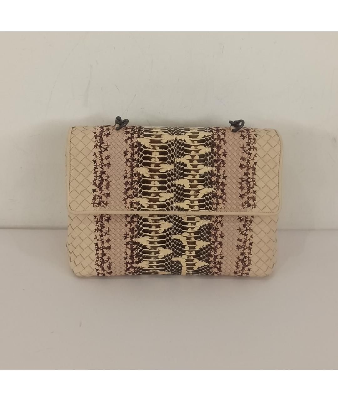 BOTTEGA VENETA Сумка с короткими ручками из экзотической кожи, фото 10