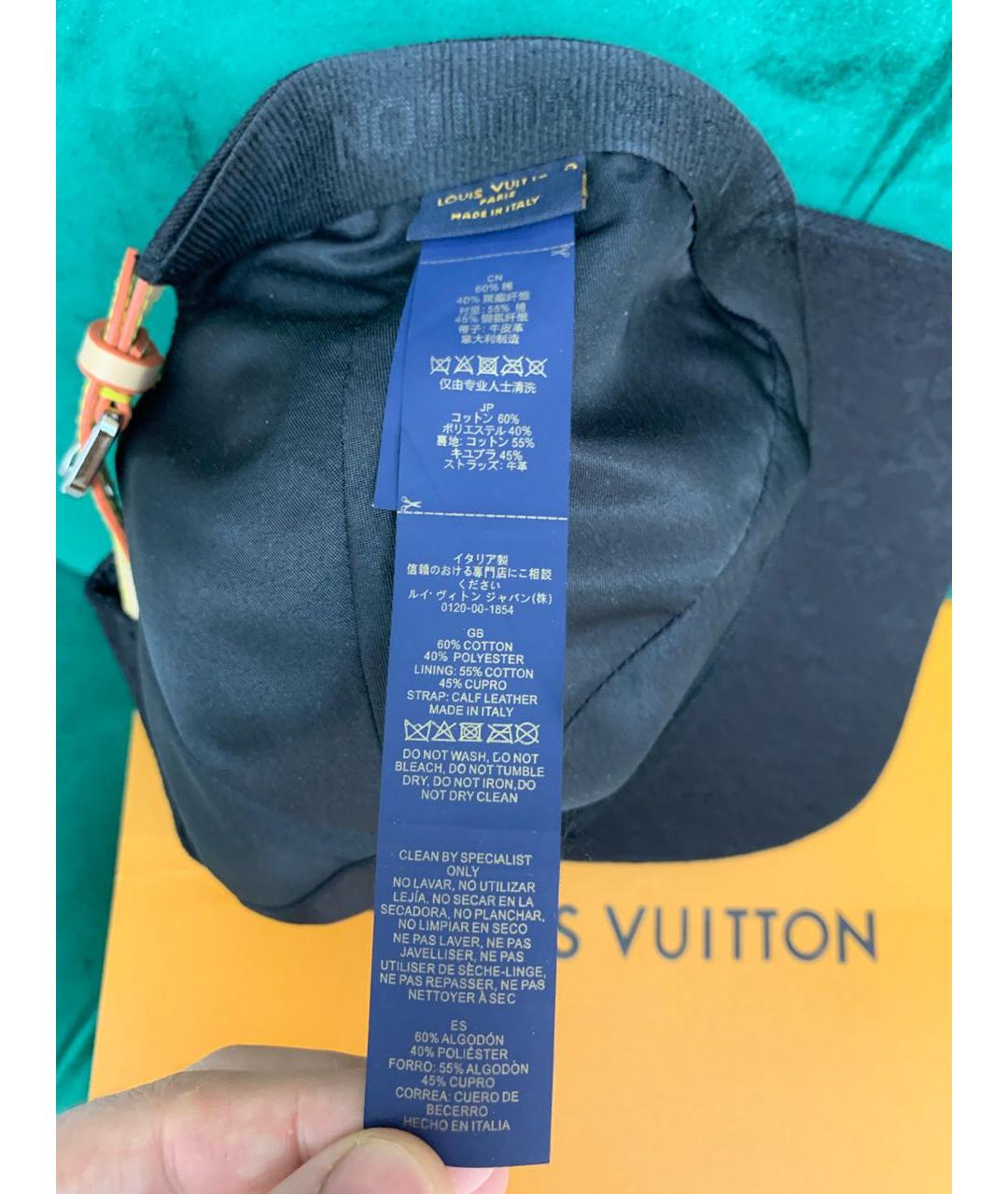 LOUIS VUITTON Черная кепка/бейсболка, фото 8