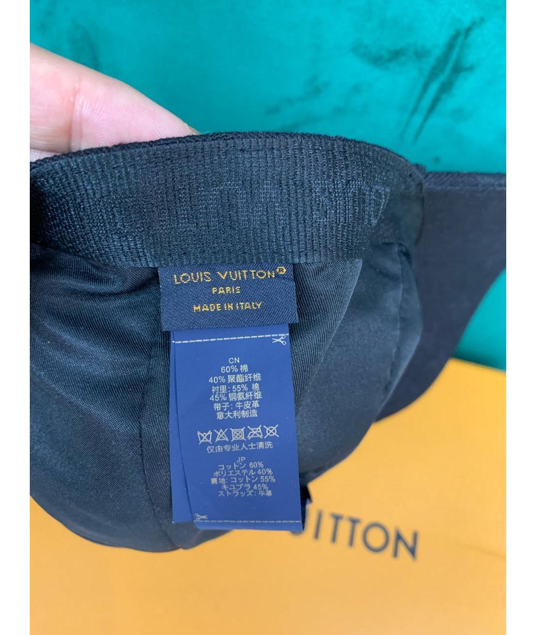 LOUIS VUITTON Черная кепка/бейсболка, фото 7
