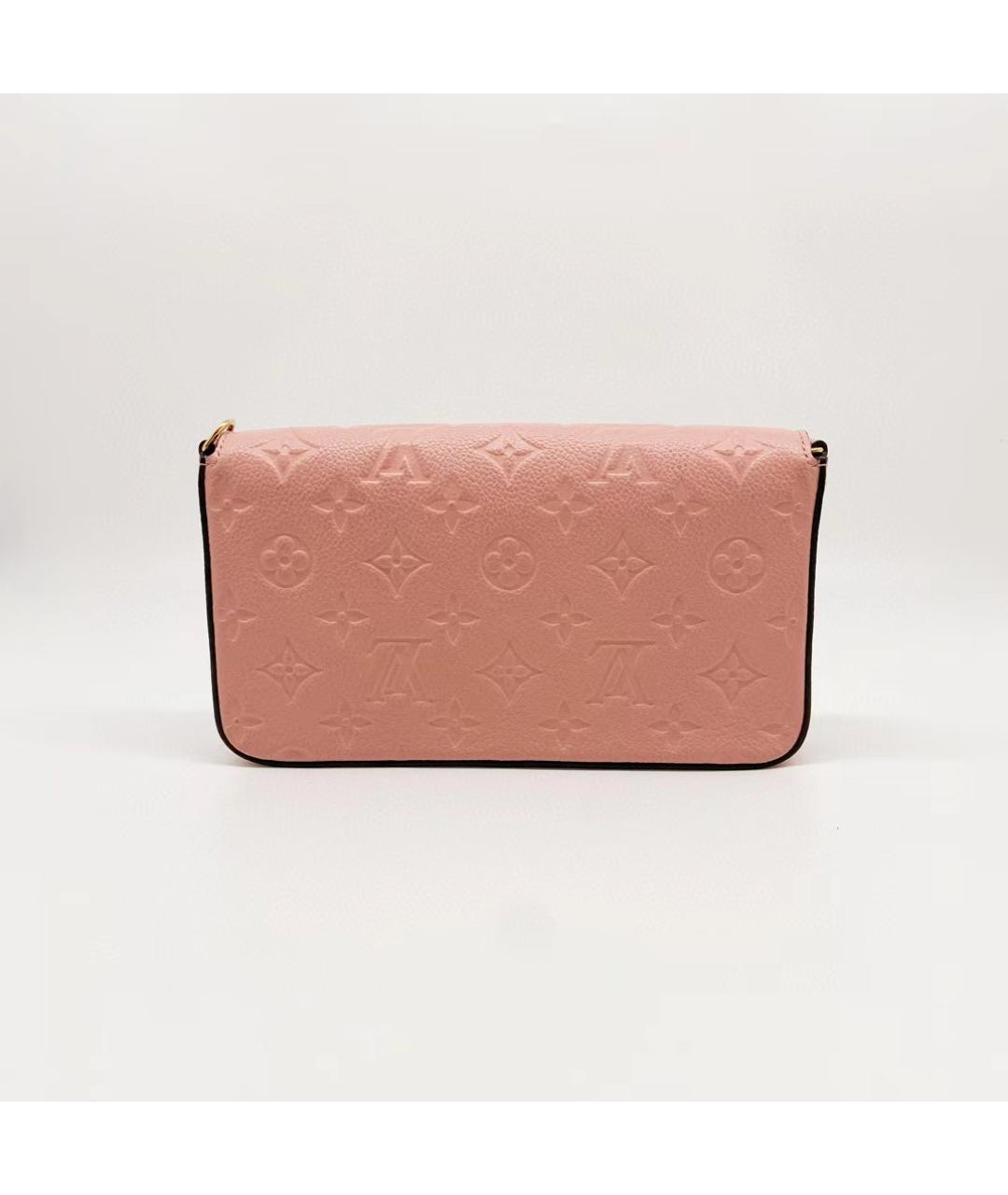LOUIS VUITTON Розовая кожаная сумка через плечо, фото 4