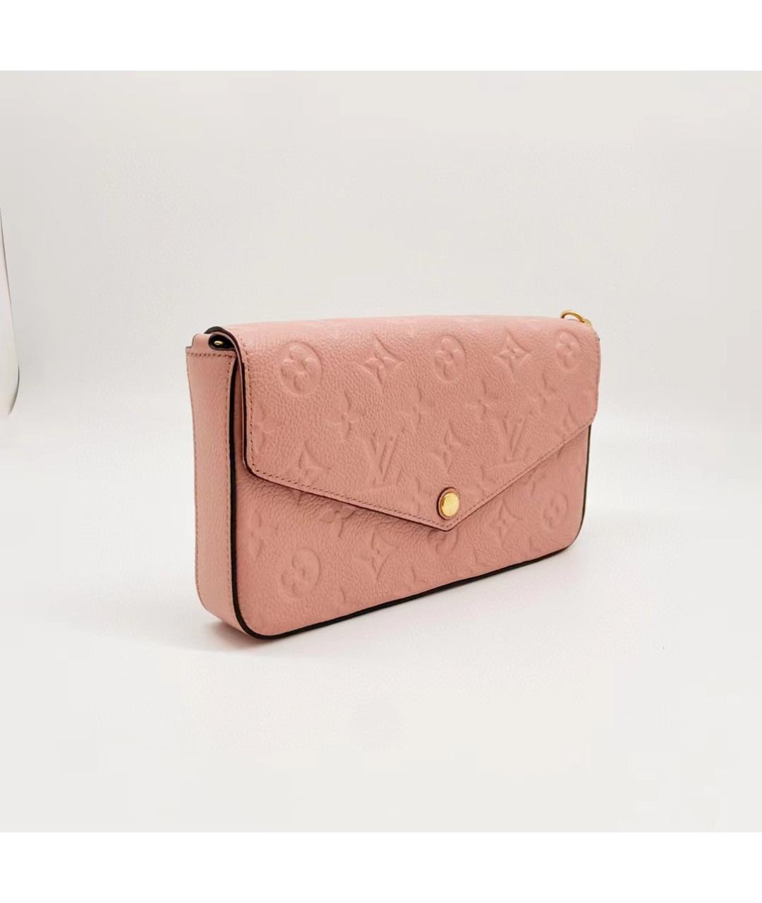 LOUIS VUITTON Розовая кожаная сумка через плечо, фото 8