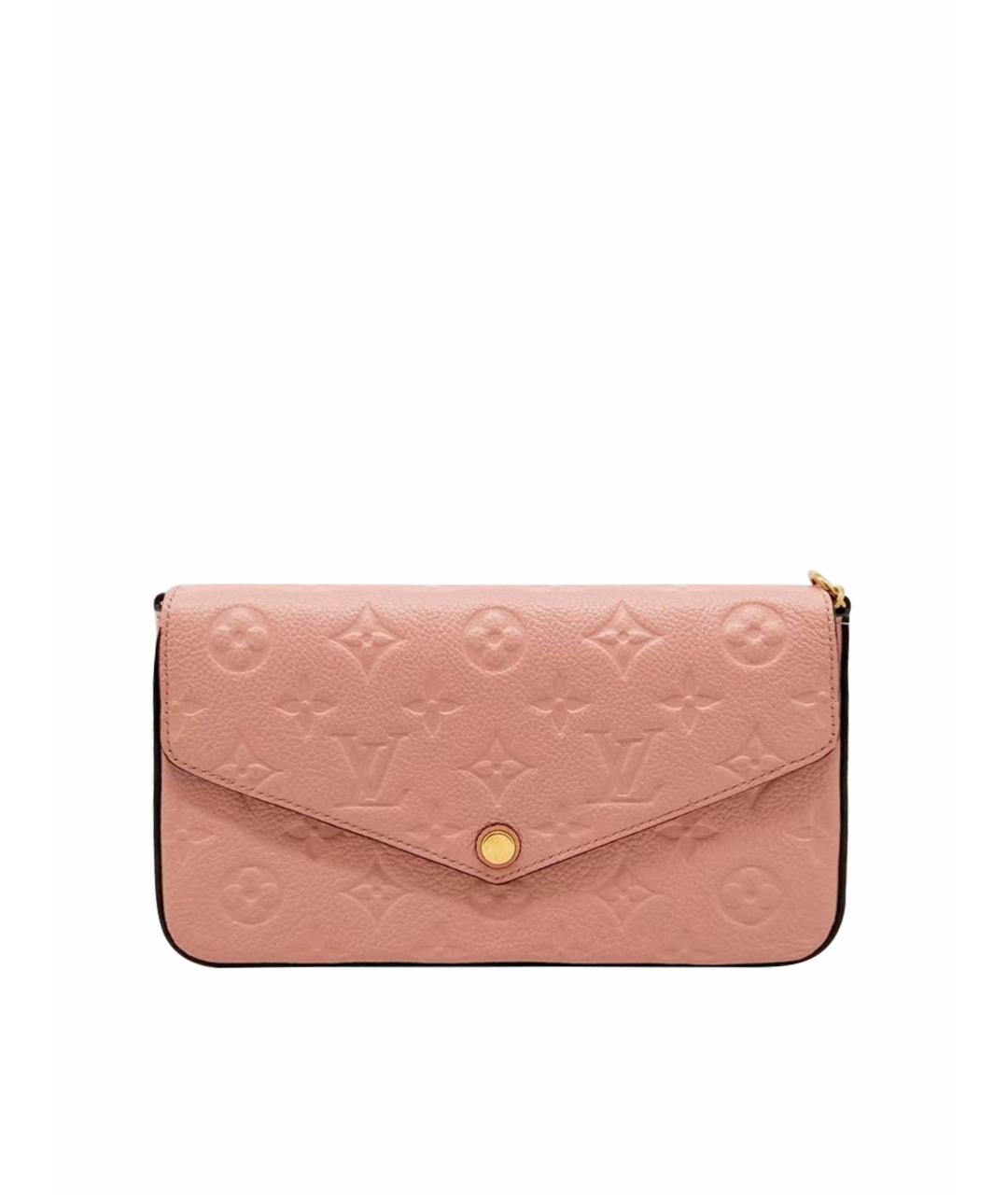 LOUIS VUITTON Розовая кожаная сумка через плечо, фото 1
