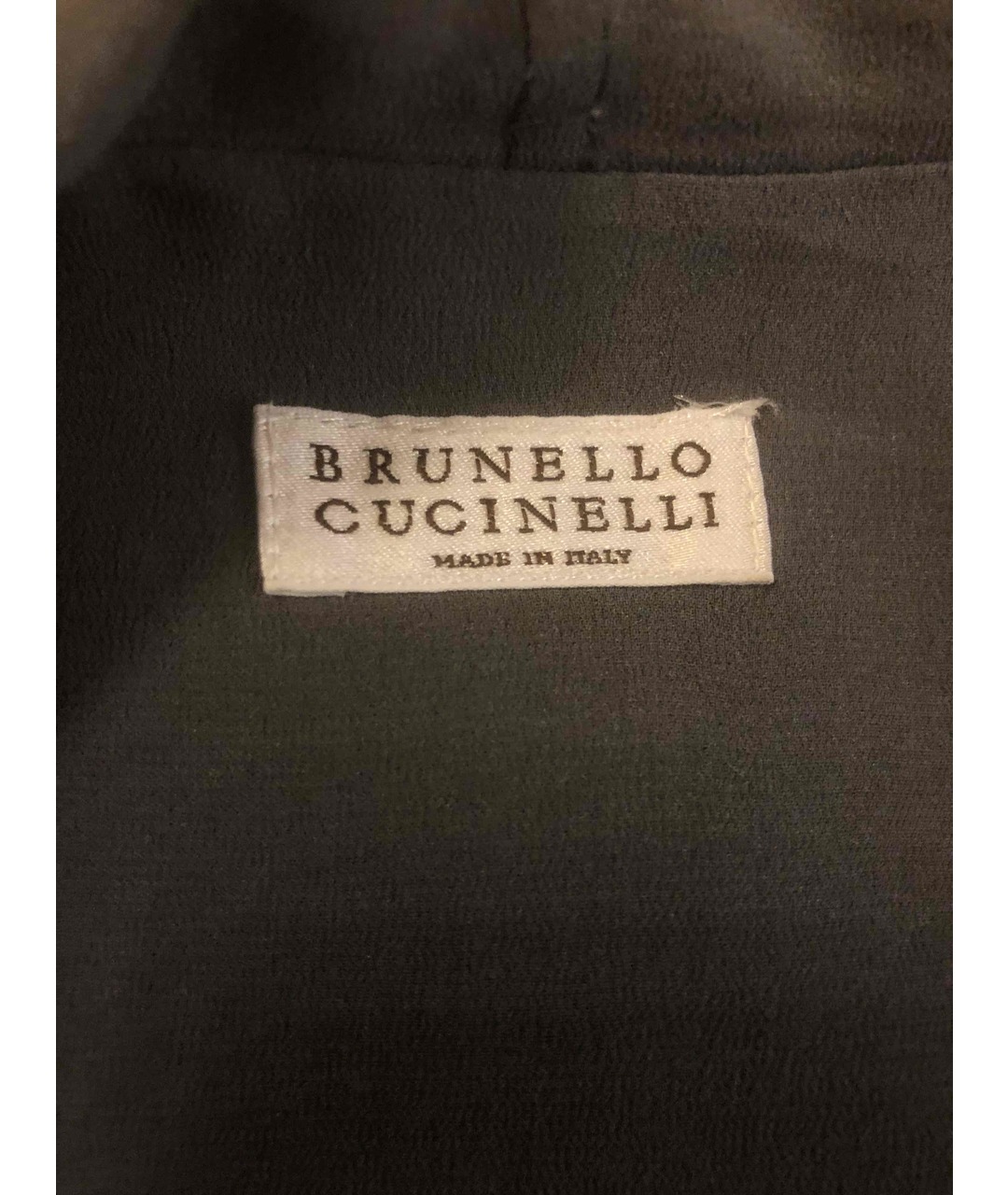 BRUNELLO CUCINELLI Серая шелковая футболка, фото 3