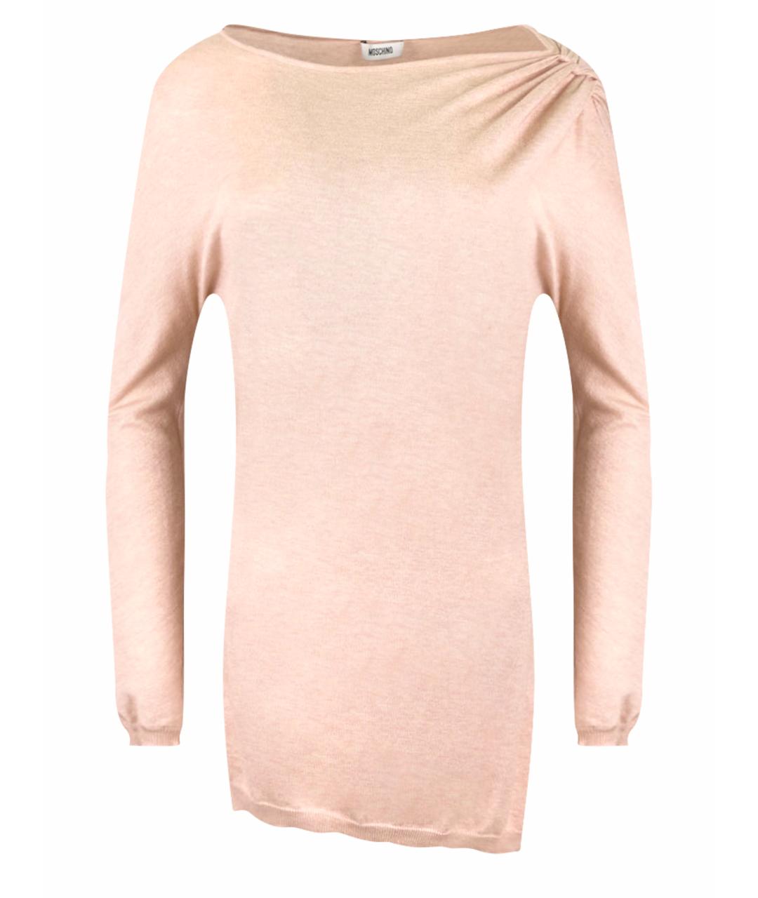 MOSCHINO Розовый хлопковый джемпер / свитер, фото 1