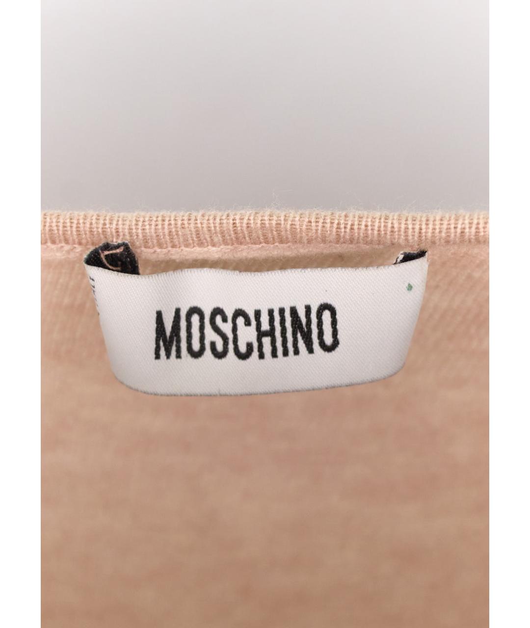 MOSCHINO Розовый хлопковый джемпер / свитер, фото 3